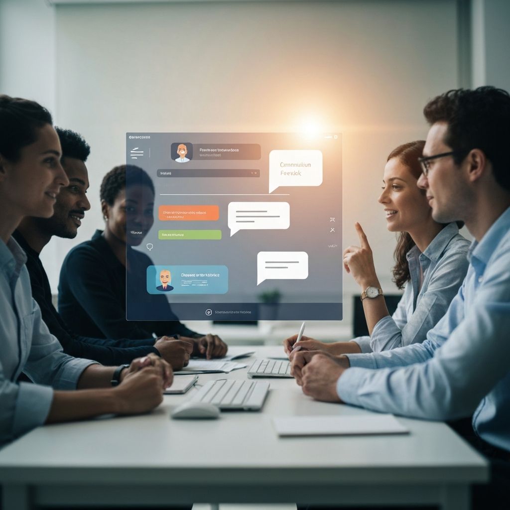 Communication and connection representing contact and feedback